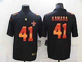 Nike Saints 41 Alvin Kamara Black Colorful Fashion Limited Jersey,baseball caps,new era cap wholesale,wholesale hats